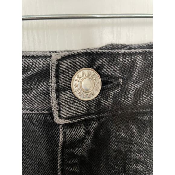 Isabel Marant Etoile Tilly Straight Leg Jeans Faded Black Size 2 New - Picture 6 of 15